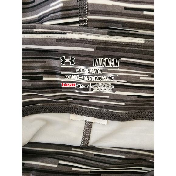 UNDER ARMOUR Women's Heat Gear Compression Striped Leggings SZ M - Picture 7 of 7